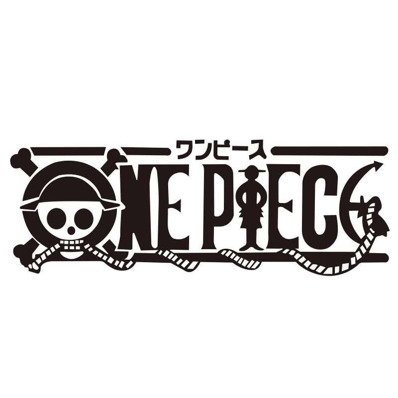 One Piece Creativity Cartoon Car Stickers Kawaii Anime Monkey D. Luffy Body Car Door Bumper Reflective Stickers Scratch Masking