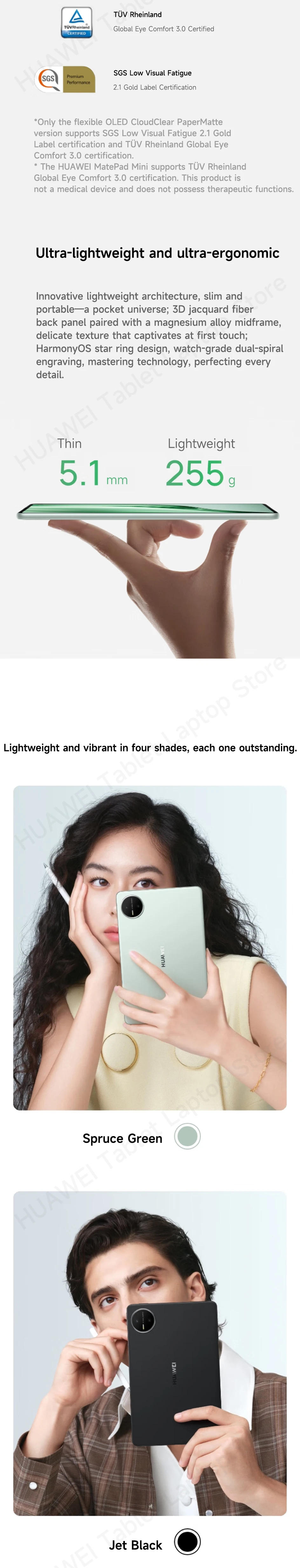 2025 HUAWEI TabletMatePad Mini LTE/WiFi 7 8.8-inch CPU Kirin 9010 Harmony OS 6 OLED 2.5K 120Hz 12GB 256GB/512GB MLR-AL10