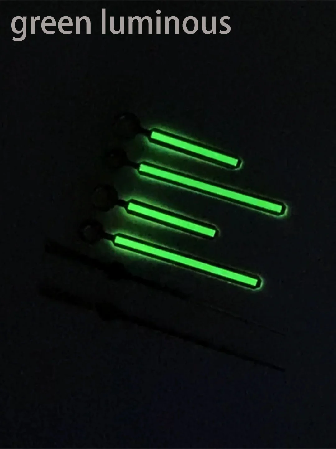 Аксессуары для часов, стрелки с зеленым светом, подходят для NH35, NH36, механизм, час, минутные секунды, 3-контактные запасные части