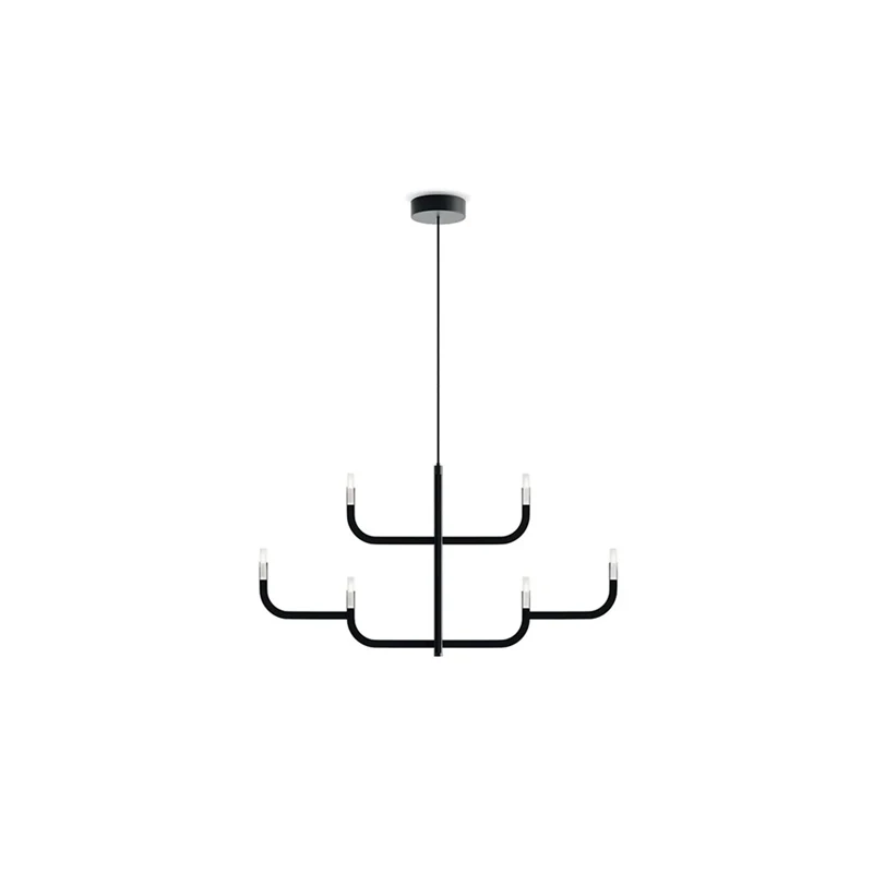 

Итальянская подвесная светодиодная лампа-светильник Tree Gold Black Chrome Dimmable LED 2026 для фойе и столовой