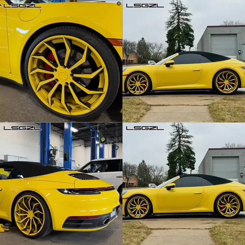 i Lsgzl Forged 2-piece Custom Car Wheels 5x114.3 5x120 5x130 for chevy C8 impala Alloy Concave 18 19 20 21 22 Inch Rim
