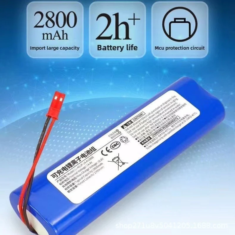 

3400mAh 14.4V Suitable for Ecovacs DF45 Sweeper Battery Long Battery Life Compatible with Rechargeable Battery