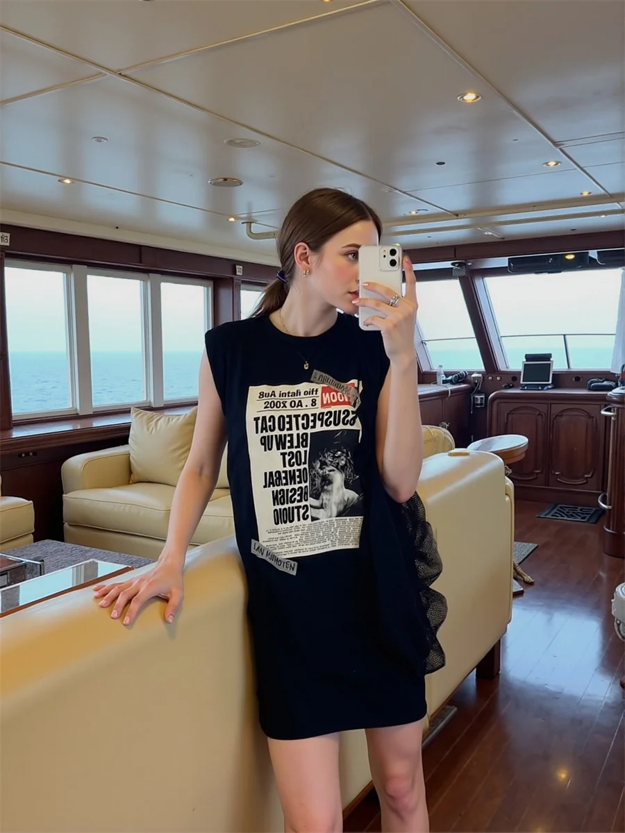 فستان نسائي فتاة شابة على الطراز الكوري ملابس الشارع الشهير شريطية منقط شبكي منقوش بنقشة مربعات ليوبارد زيبرا جرافيك تجريدي على شكل حيوان #4