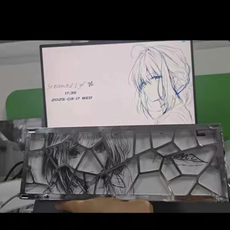 

New Hollow Keyboard Case for TF60/WW60 PVD Mirror Finish Custom Keyboard Shell Compatible with GH60 Layout Mechanical Keyboard