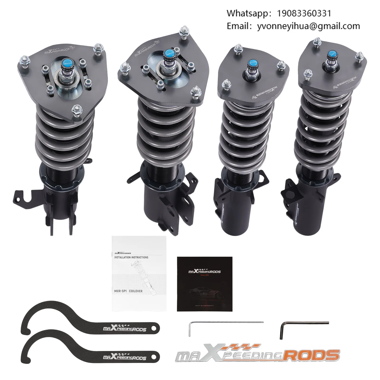 

MaXpeedingrods Coilover Suspension For Toyota Corolla E90 E100 E110 AE92 AE101 AE111 1987-2002