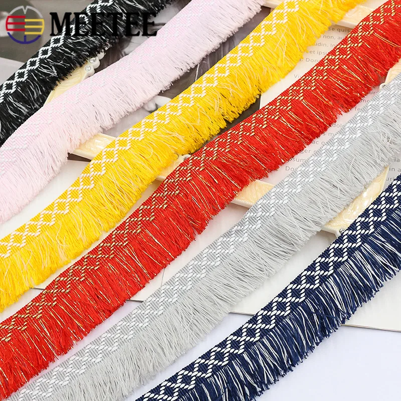 5/10 м Meetee 3 см полиэстер Этническая бахрома отделка кружевная лента для шитья дивана подушки Декор одежды кисточки DIY аксессуары