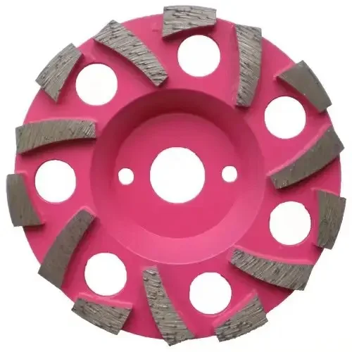 6'' Diamond Grinding Cup Wheels with 2 Location Holes | 150mm Abrasive Concrete Granite Floor Grinding Discs Disks Plates Tools