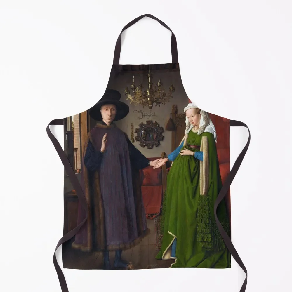 

Jan Van Eyck - The Arnolfini Portrait Apron painters Waterproof Kitchen Kawaii Accessories Kitchens Accessories Apron
