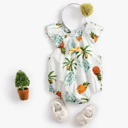 Sanlutoz Baby Girls Bodysuits Summer Cotton Cute Sleeveless Infants Clothing Onesies Fashion