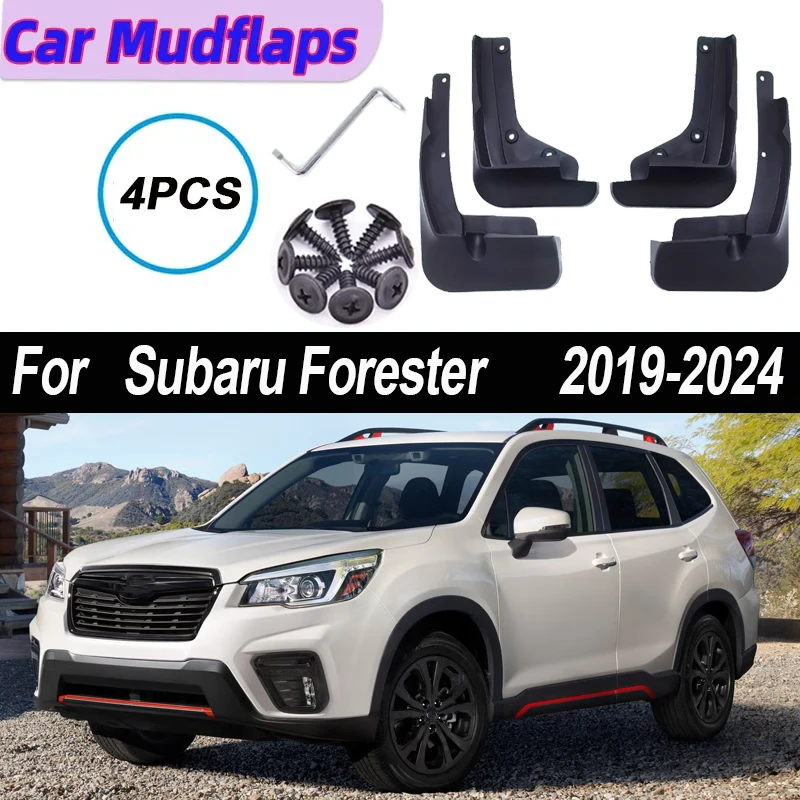 Mud Flaps For Subaru Forester 2020 Accessorios 2019-2024 SK Anti-scratch Mudguards Fender Front Rear Splash Part Car Accessories