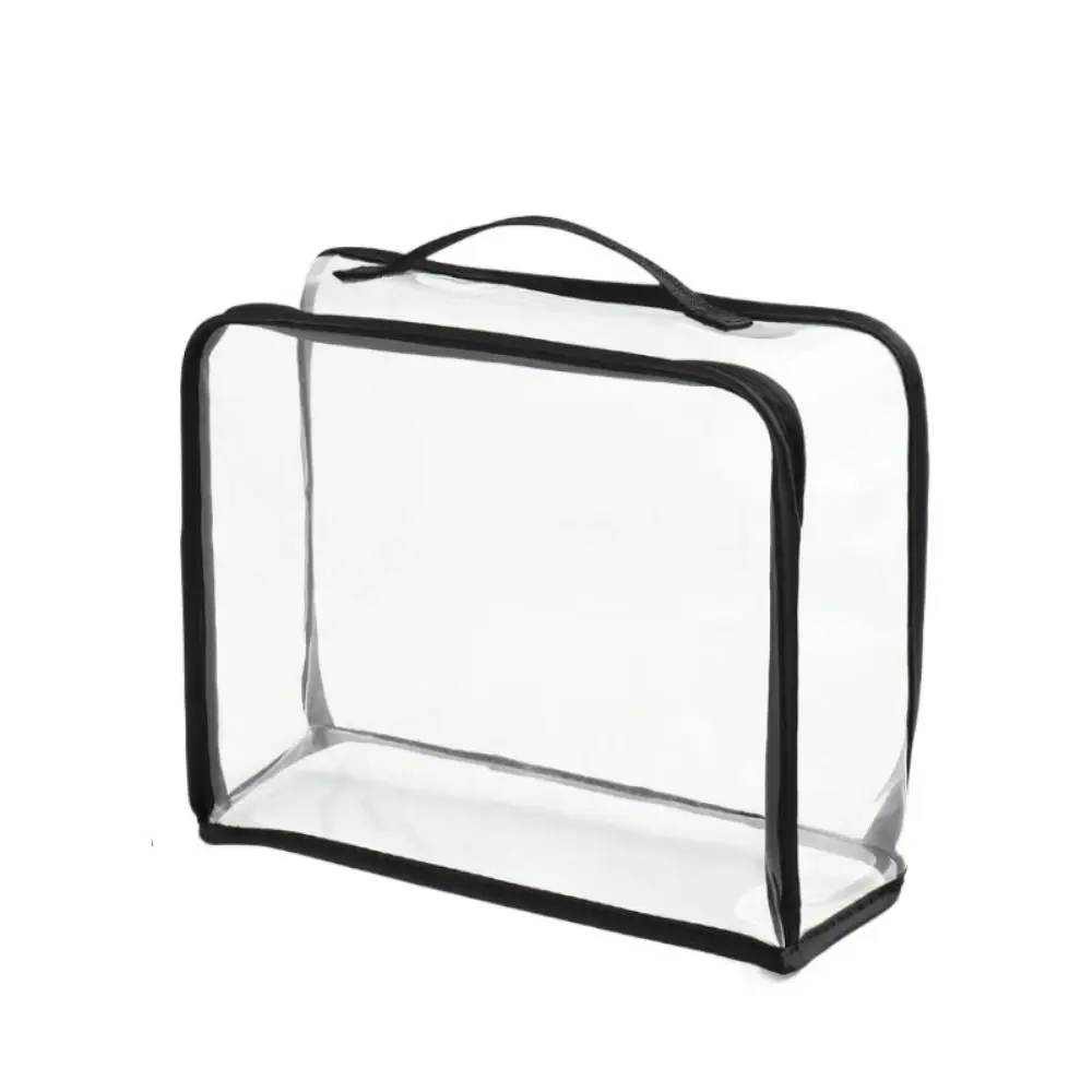 

Sturdy PVC Dust Bags Waterproof Transparent Storage Organizer Durable Portable Zipper Tote Bag Bathroom