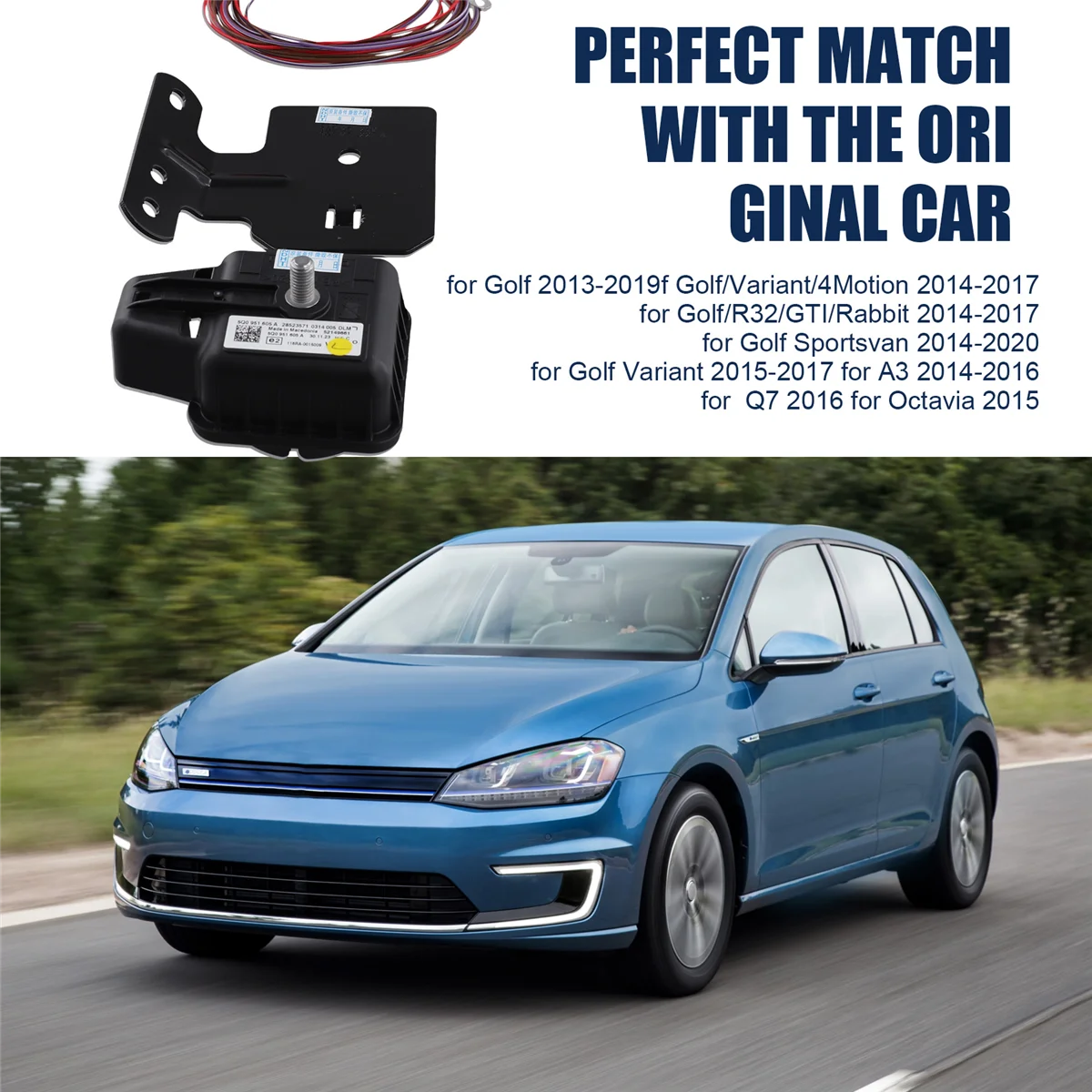 STE-eFor VW CC Passat B8 Arteon إنذار إلكتروني للسيارة بوق إنذار قوس 5QD951605 #4