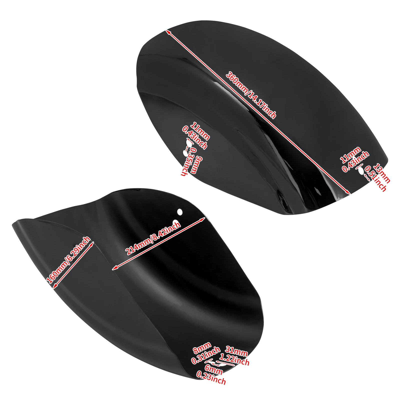 Motorcycle Short Flat Rear Fender Bobber Mudguard Cover Cafe Racer Protection Black Chrome For Harley Sportster XL883 1200 72 48