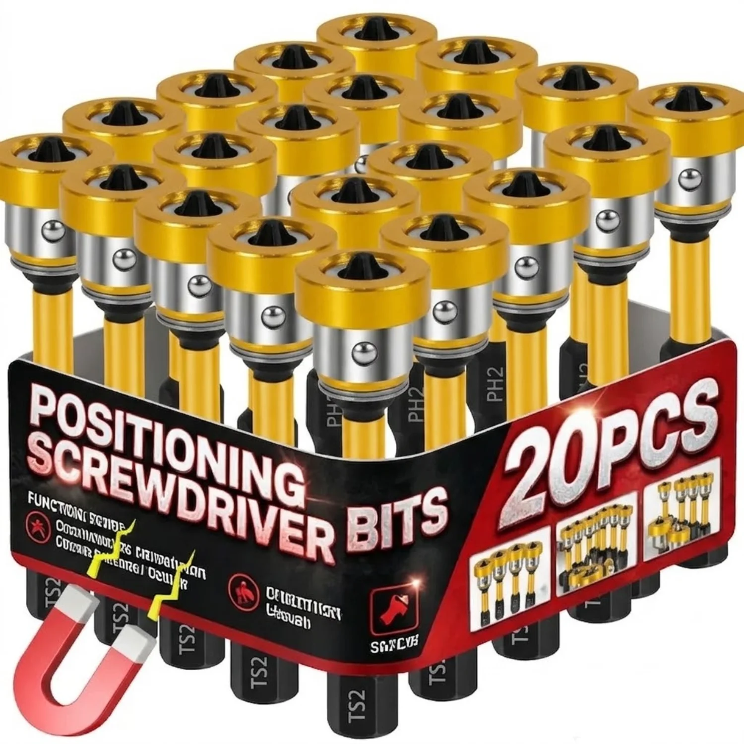 Plasterboard Screw Bits Magnetic Positioning Screwdriver Bit 1/4