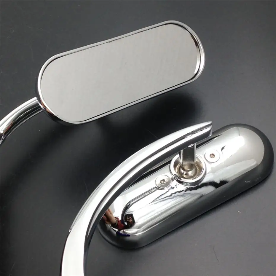 Motorcycle Mini Chrome Rearview Mirrors For street sports bike chopper cruiser Electra Glide Heritage Street Glide Night Train