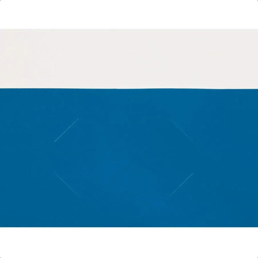 Cartelle scolastiche laminate a due tasche lucide a 3 fori, formato lettera, blu lucido, confezione da 6