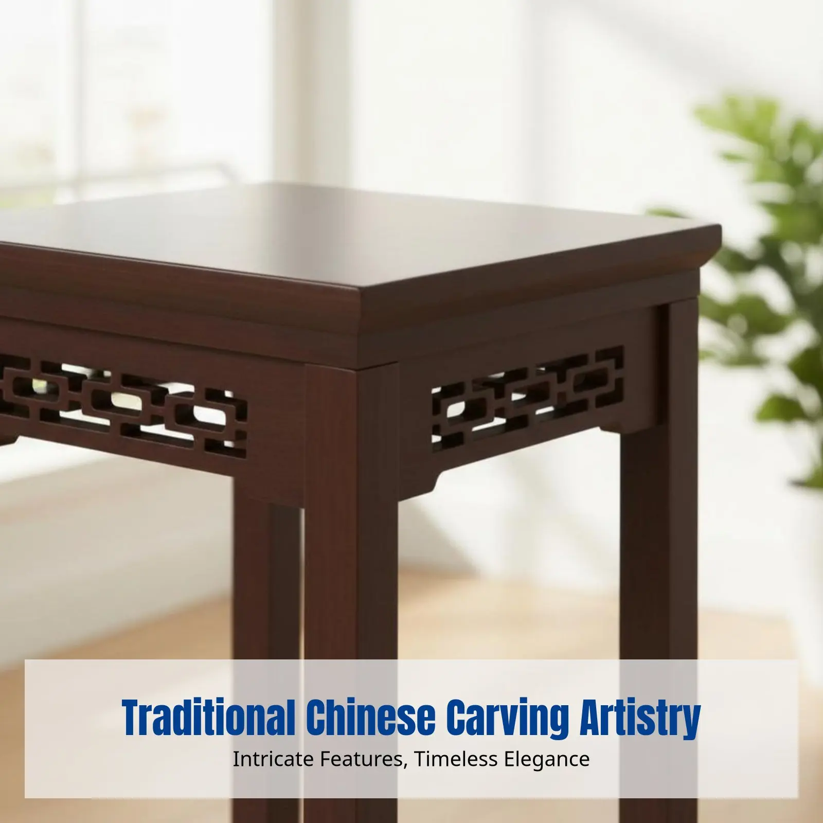 彫刻が施された竹製スタンド、中国風の花瓶ラック、バルコニー、リビングルーム用の床置き収納棚