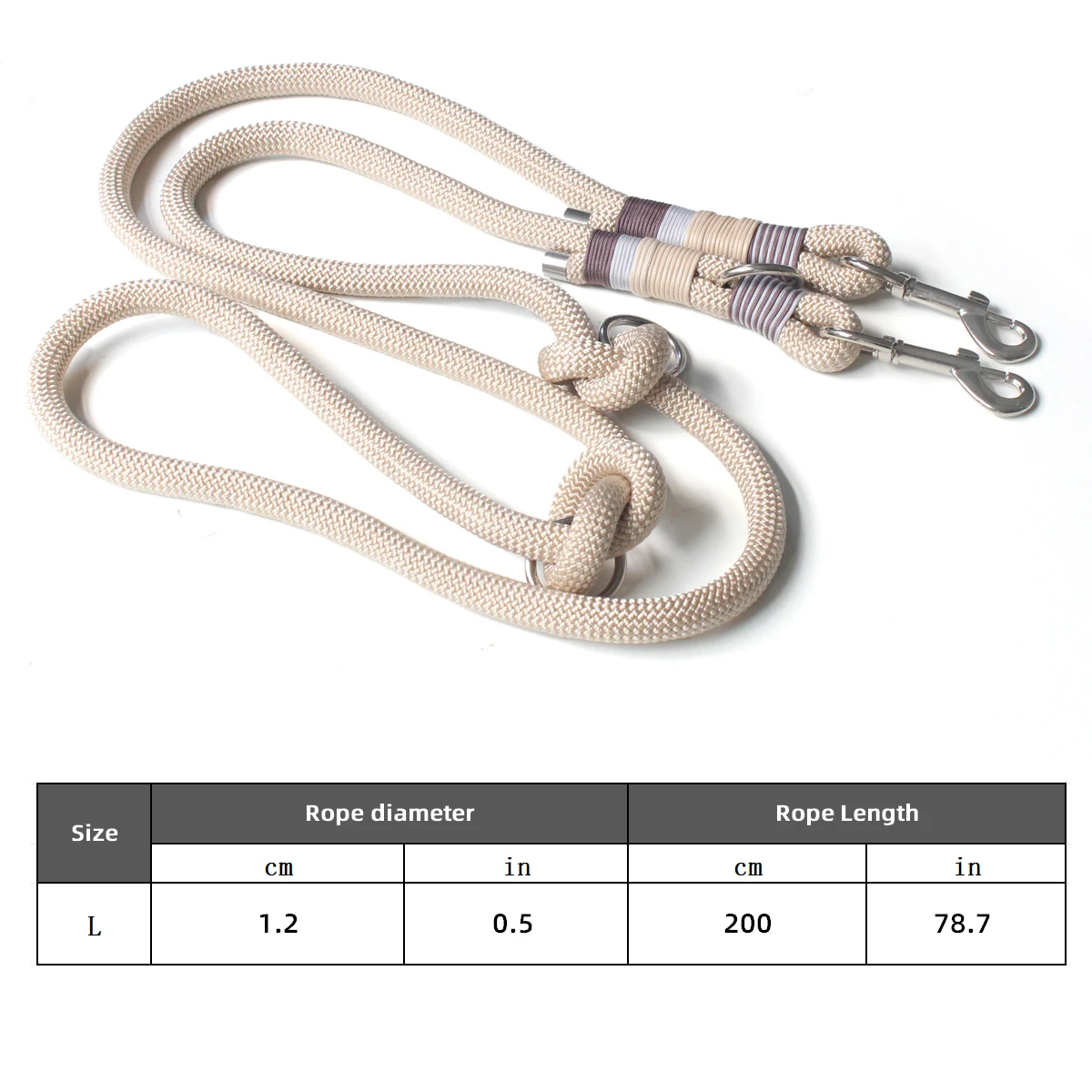 Multi-functional Dog Leash Short Long Leashes Double Dog Leash Crossbody Waist Leash For Outdoor Walking Dog Leash Strong Rope