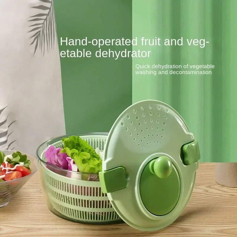 

Vegetables Dryer Salad Spinner Fruits Basket Vegetables Washer Dryer Fruit Drainer Lettuce Spinner Colander Kitchen Gadgets