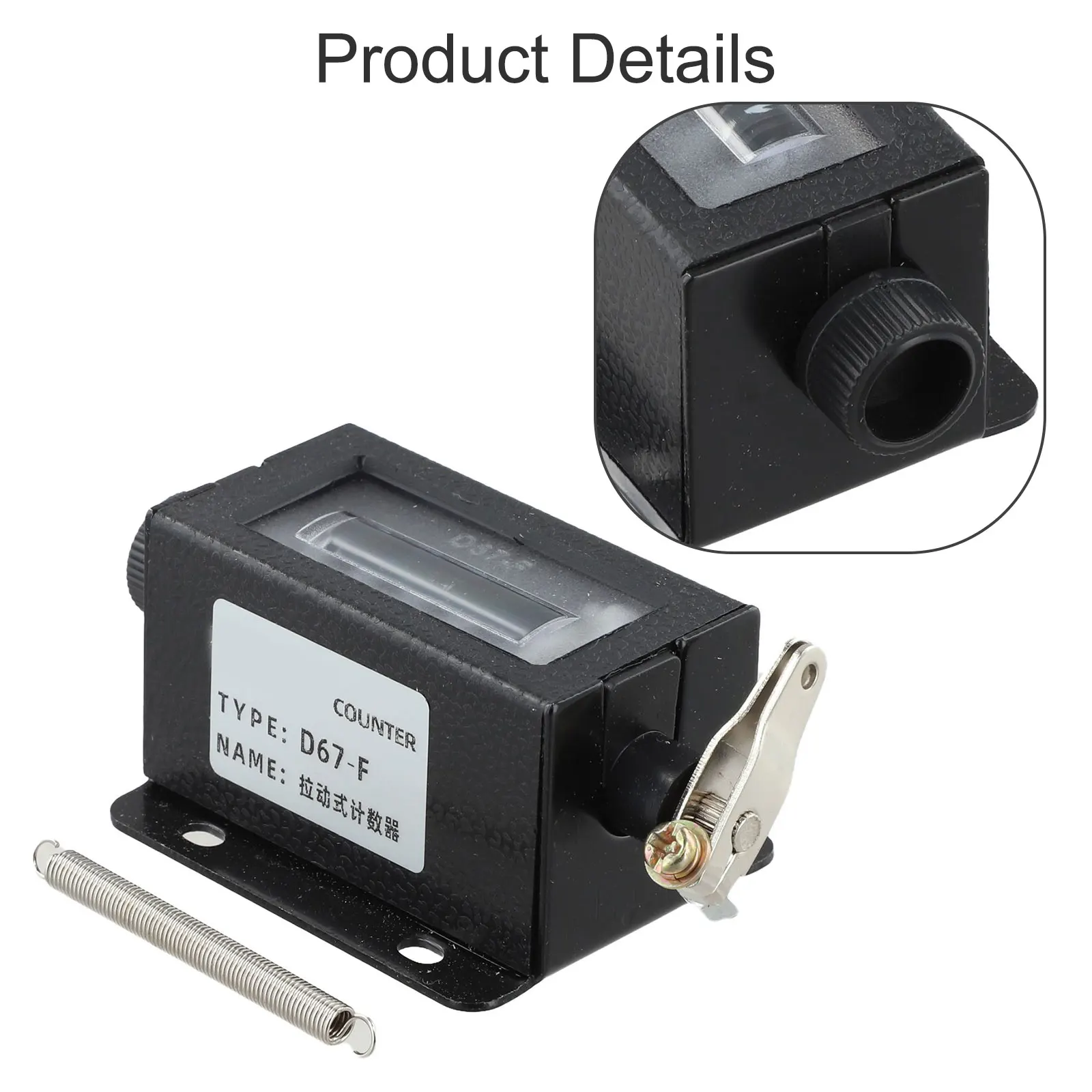 Hot Sale 1pcs Brand New Mechanical Counter Hand Pull Approx.82g/2.9oz Pull Type Screw Fixation ≤200 Times/s Counter Manual