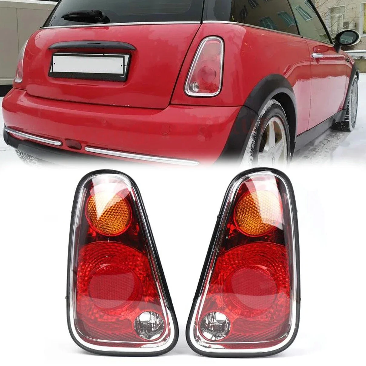 

Red Rear Tail Light Lamp Len Housing For Mini Cooper R50 R52 R53 2005 2006 2007 2008 63217166955 63217166957 63217166956