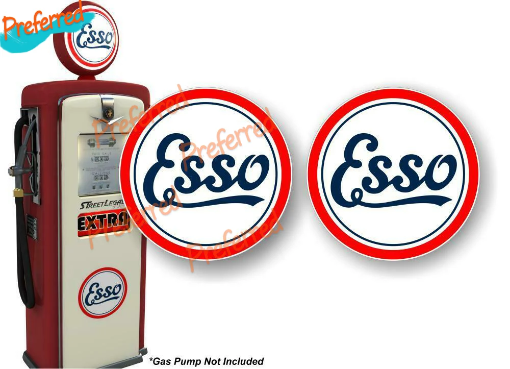 

2 Esso 1920-х Texaco индийский дизайн бензиновый старинный газовый насос винтажный знак наклейка