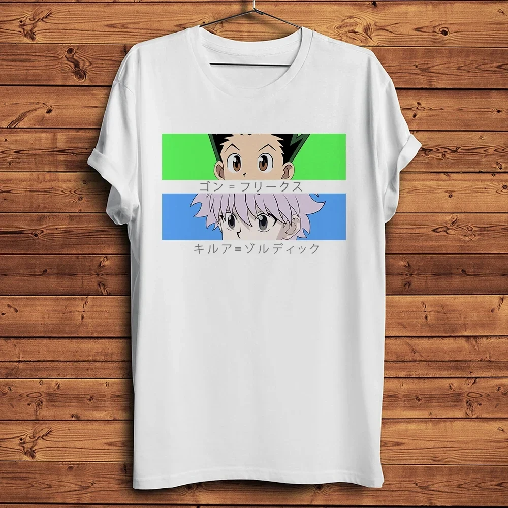 Hunter X Hunter HXH Gon e Killua Funny Anime T Shirt uomo manica corta TShirt Unisex Daily Casual traspirante Streetwear Tee