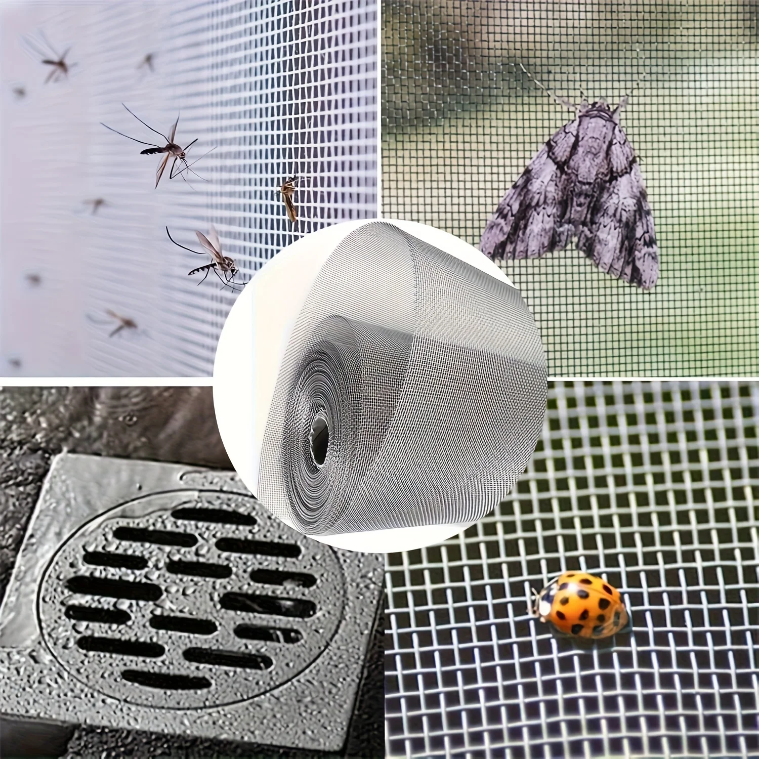 Stainless Steel Fine Wire MeshThick Rust-Resistant Net for Garden Pest Control Fly Mouse Prevention Building Filters Easy to Cut