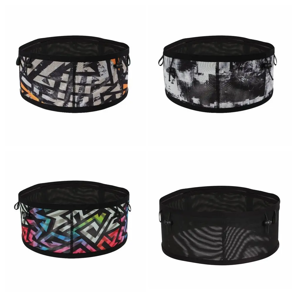 Mesh Running Waist Bag Elastic Lightweight Sports Belt Pouch Multifunctional Multi-Pockets Outdoor Sport Bags Mountain Climbing