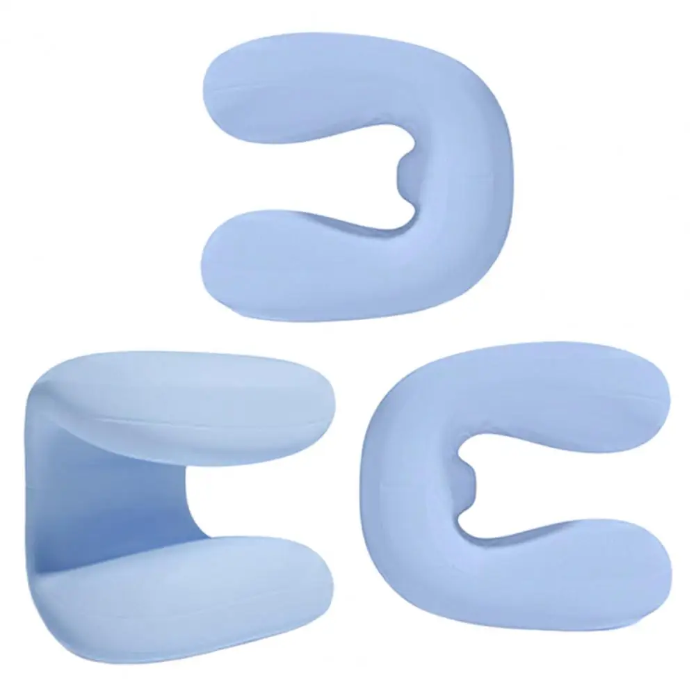 Memory Foam Wedge Pillow Ergonomic Memory Cotton Nap Pillows for Adults Teenagers Soft Velvet Cover Slow for Travel for Sleeping