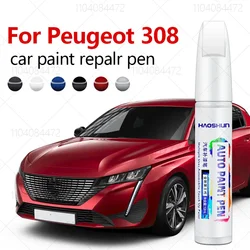 For Peugeot 308 SW GT 2007-2025 T7 T9 P5 Paint Repair Pen Touch Up Scratch Remover DIY Auto Accessories Black White Green Blue