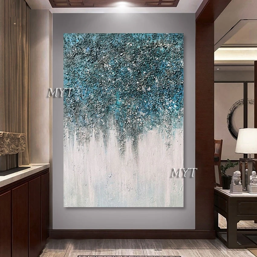 

100% Hand-painted Heavy Texture Acrylic Art Oil Painting Frameless Modern Canvas Home Decor Artwork Wall Picture For Bedroom