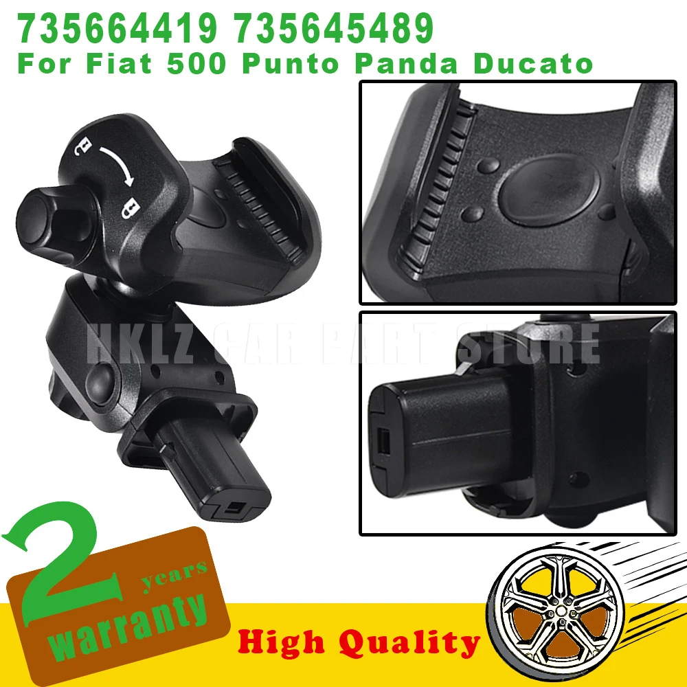 New Dash Phone Holder Part Number 735664419 735645489 ABS For Fiat 500 Punto Panda Ducato Car Accessories