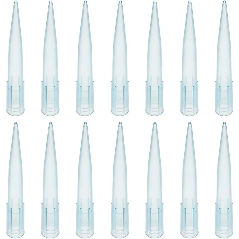 380pcs Pipette Tips Plastic Pipettor Tip Pipettor Pipette Tips Clear Blue 1000ul/1ml for Lab Supplies Microchemical Experiment