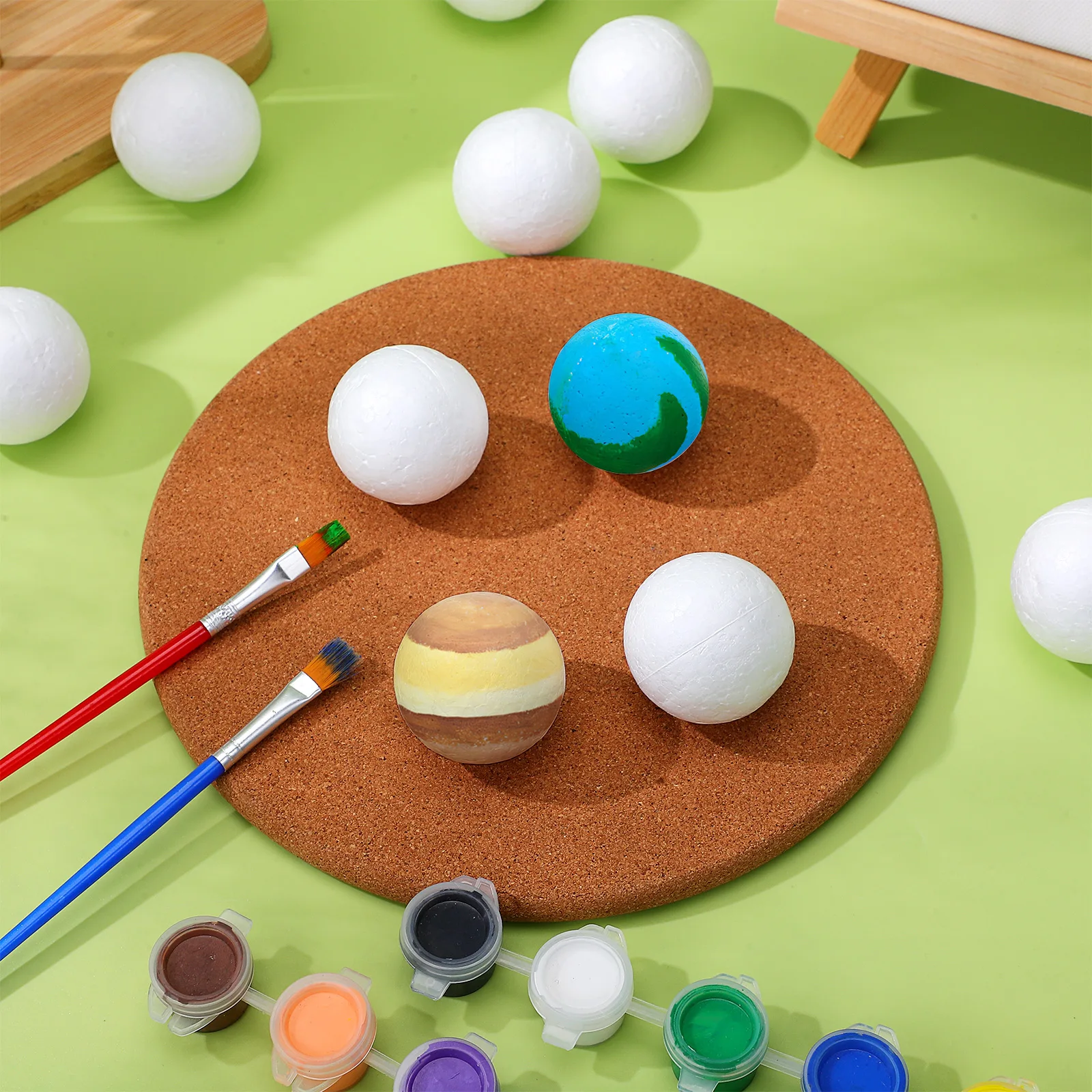 

100 Pcs Arts Crafts Foam Ball Outdoor Decor Durchsichtige Kugeln Solid White Home