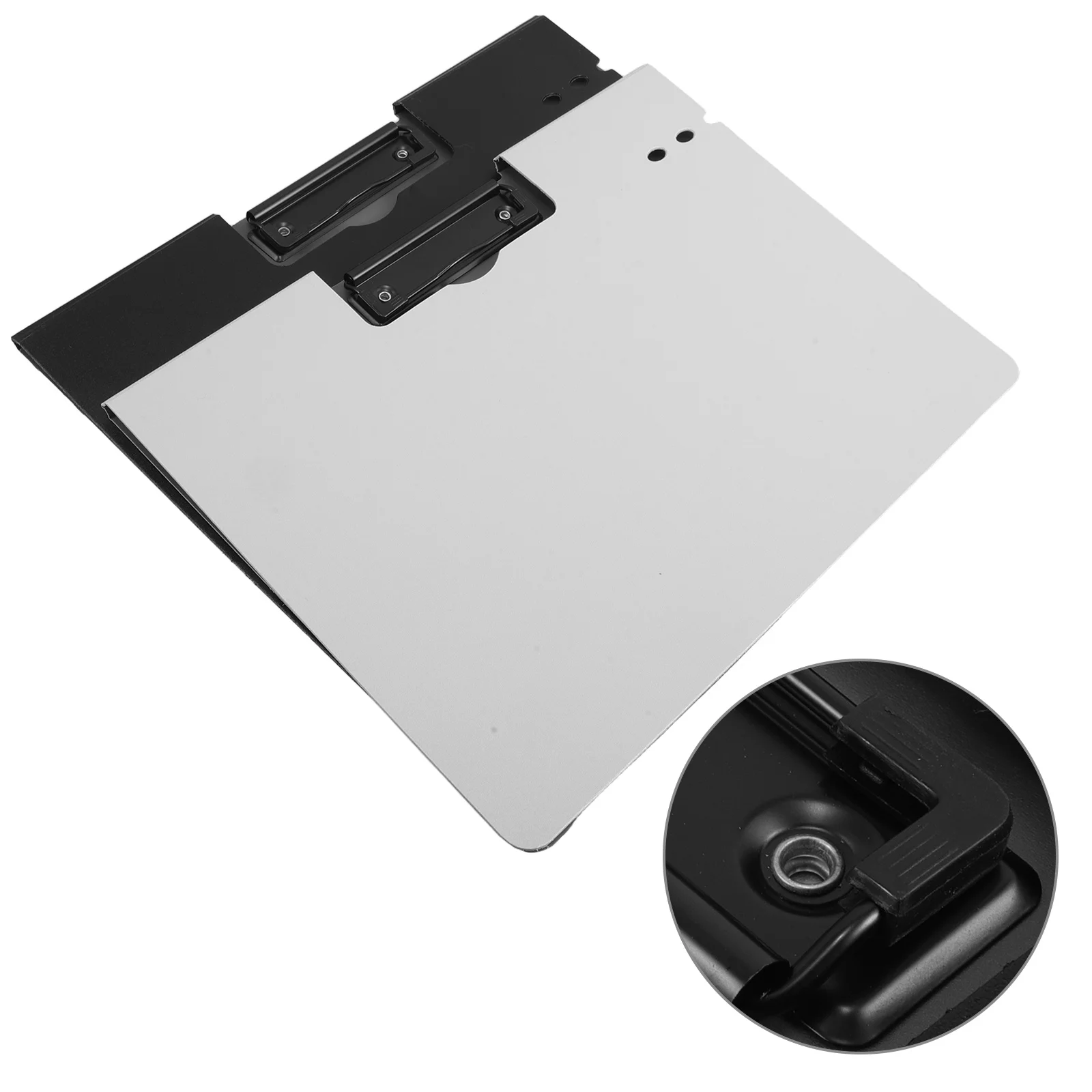 2 Pcs Folder File Folders Cover Document Clipboard Metal Pp Work Organiser Clamp Binder