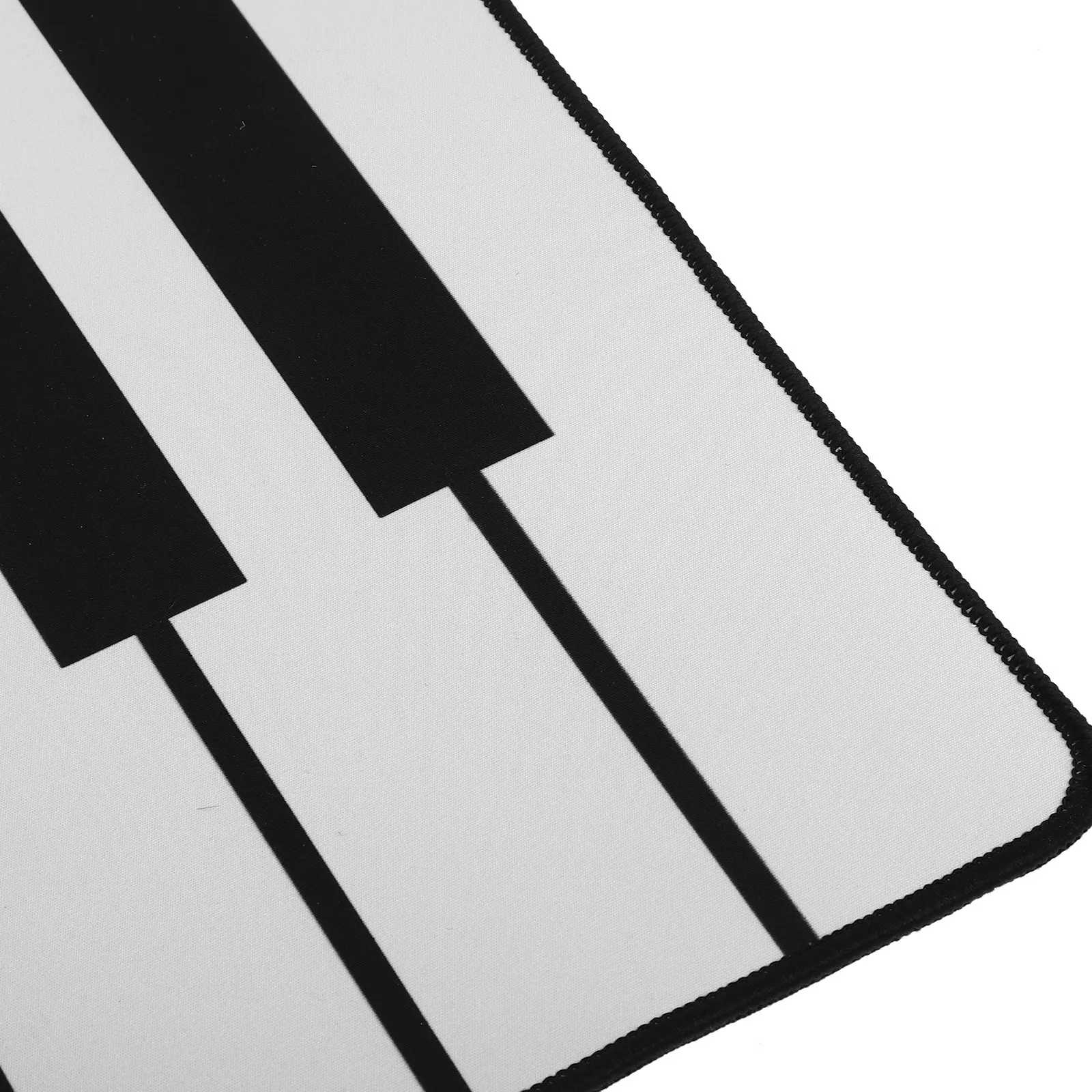 Piano Keyboard Mouse Pad Large Black and White Extended Desk Mat Non-Slip Rubber Base Waterproof Microfiber Surface for Gaming