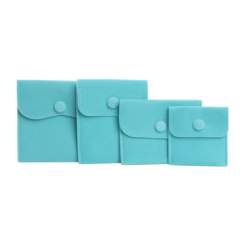 5 قطع المجوهرات المخملية الحقيبة التعبئة والتغليف حقيبة سميكة لينة المخملية سوار قلادة أقراط خواتم زر تخزين حقيبة مخملية تخصيص #5