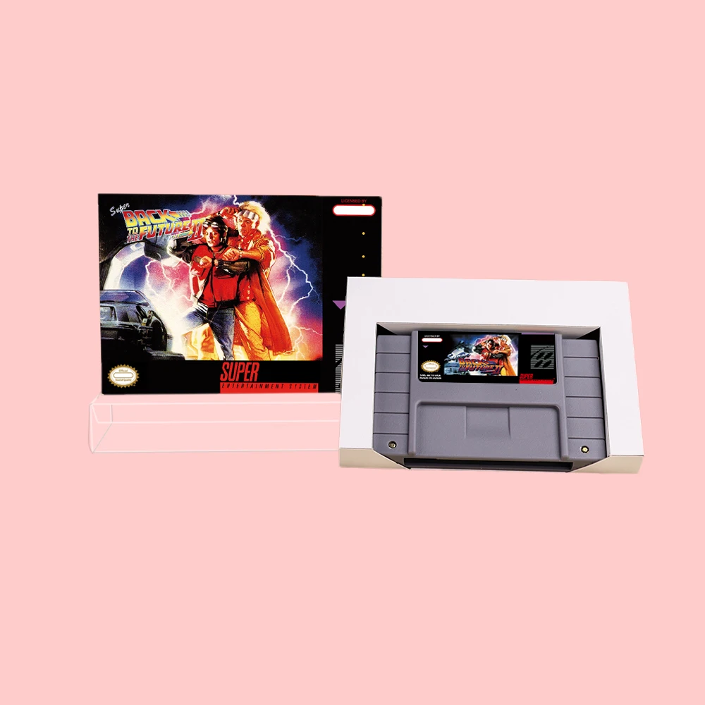 Super Back to the Future Part II Action Game Cartridge with Retial Box For SNES 16bit NTSC PAL Video Game Consoles