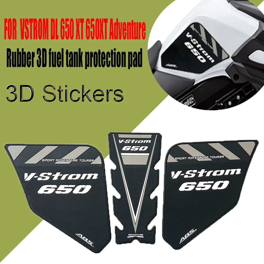 For Suzuki V-STROM DL 650 SPORT ADVENTURE TOURER Motorcycle New Rubber 3D Fuel Tank Pad Protector Accessories