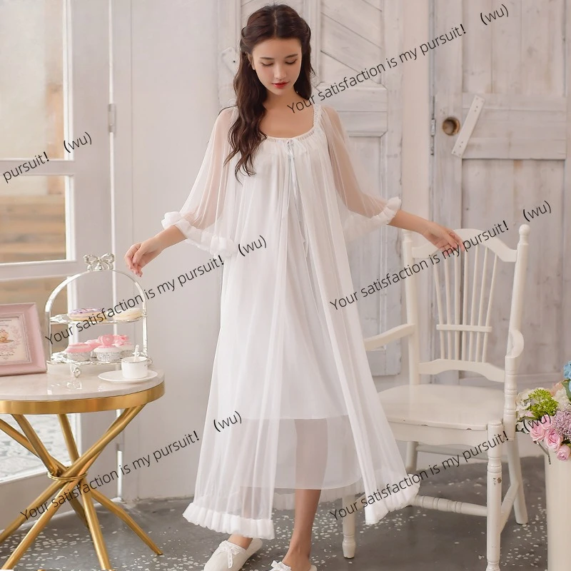 

Ночная рубашка Sweet Court, женская летняя хлопково-шелковая пижама с короткими рукавами, женская одежда для дома, комплект из двух предметов, можно носить на улице