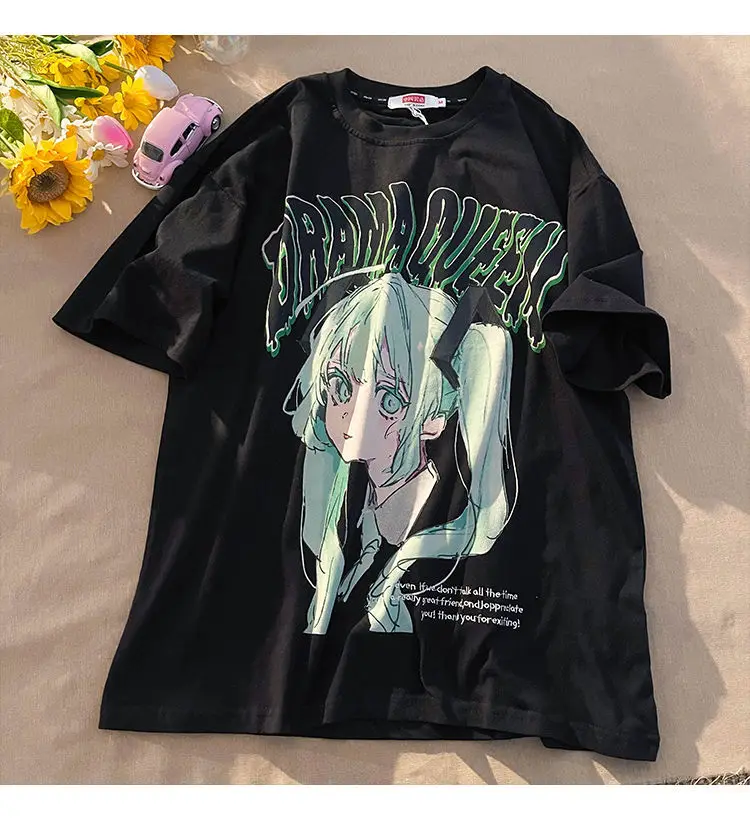 Attack on Titan Japanese Anime T-shirt Women Loose Short Sleeve Y2k Aesthetic Kawaii Tops Tee Oversized T-shirt Women Clothes