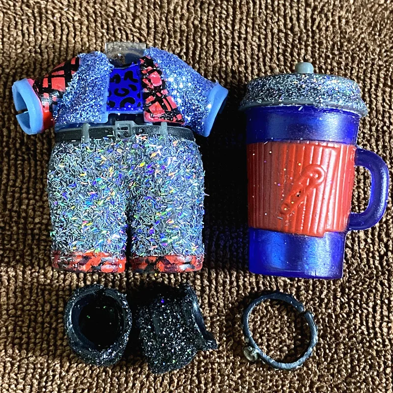 1 مجموعة الملابس الأصلية الأحذية زجاجات اكسسوارات فستان دعوى ل LOLs 8 سنتيمتر دمى الأخت الكبرى يونيكورن الزي الاطفال اللعب لعبة هدية