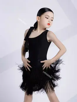 拉丁舞高級演出服 訂製性感露背流蘇連身裙 成人探戈桑巴倫巴比賽服 10 最佳銷售 拉丁舞比賽服裝 - №4