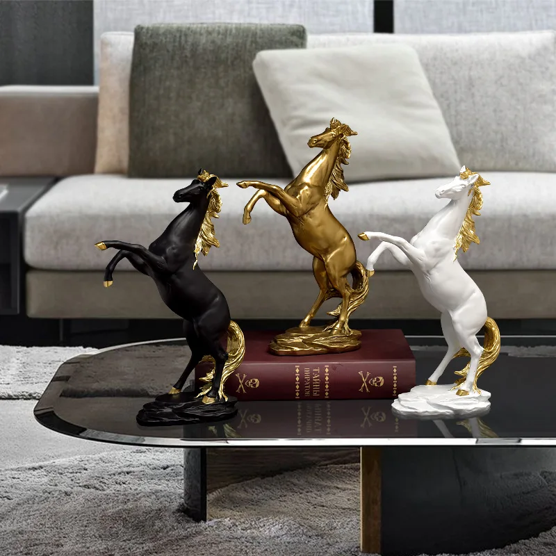

Synthetic Resin Animal Horse Desk Decoration Home Decor Modern Simple Creative Living Room Tv Cabinet Decoration Handicraft