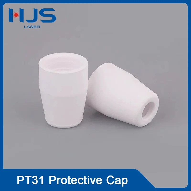 HJS Laser 5pcs PT-31 Plasma Cutting Machine Protective Cover - Ceramic Protection Cap for Plasma Cutter Accessories
