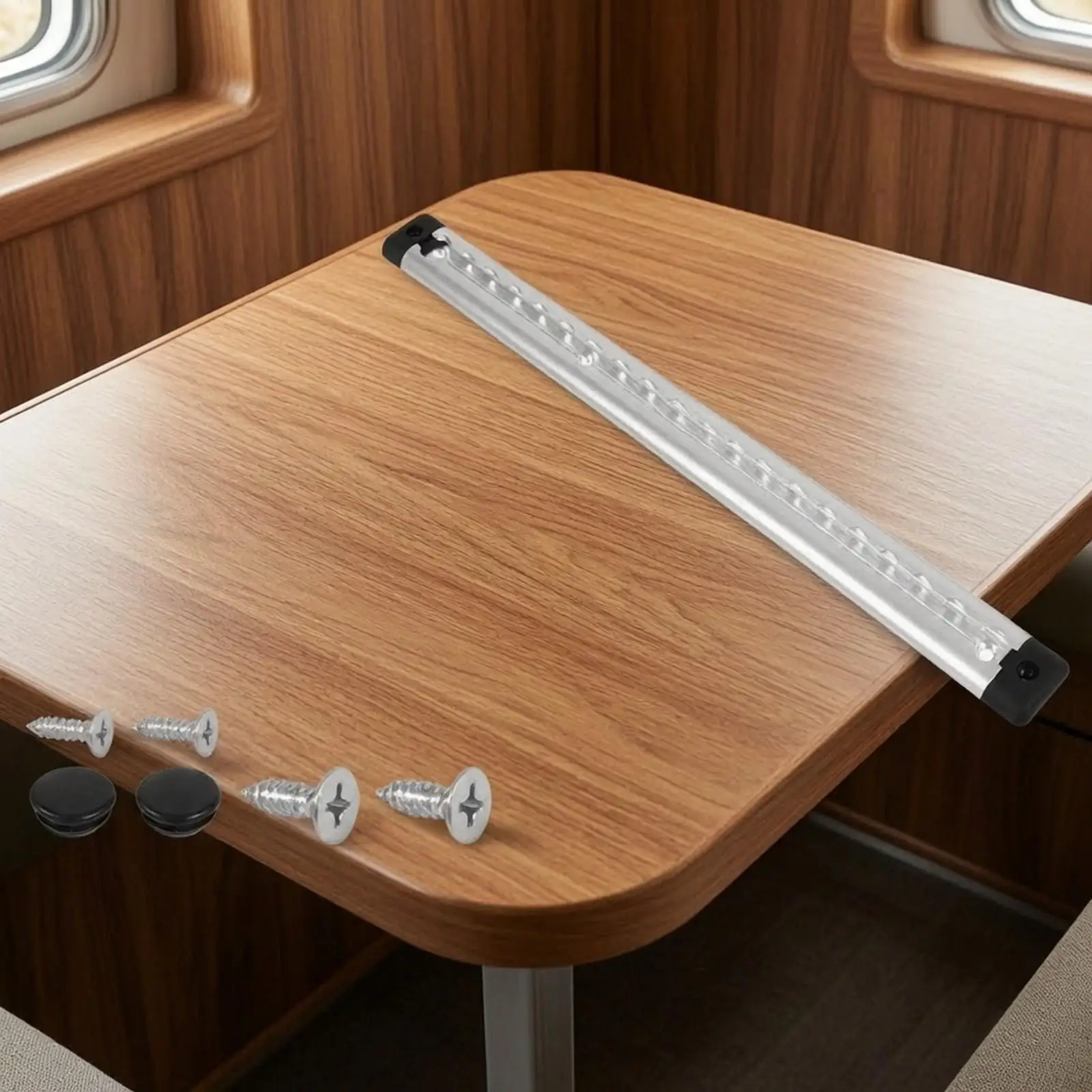 Camper Trailer Luggage Fixing Rail Aluminum Alloy Cargo Securing Track for Motorhome RV Storage