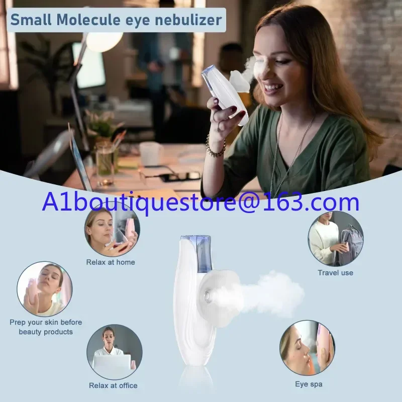 جهاز بخار عين الوجه 2 في 1، درجة حرارة دافئة 45-55 درجة ضغط ساخن العلاج المائي للعين رطوبة الأنف باخرة نانو ساخنة