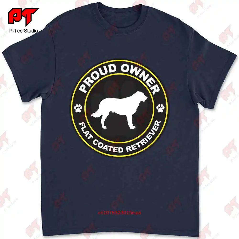 Proud Owner Flat Coated Retriever Dog Canine Pet T-shirt SK6Z