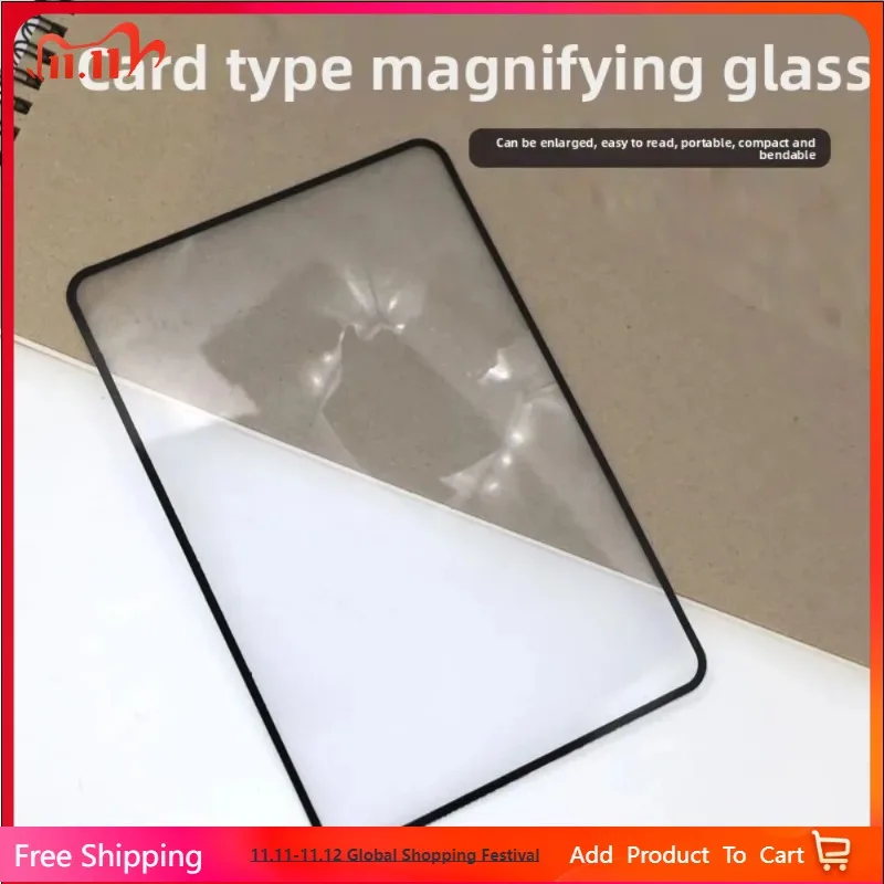 

Magnifying glass light A5 Full Page Large Sheet Magnifier Magnifying Glass Book Page Magnification 3X Ultra-thin Magnifier Loupe